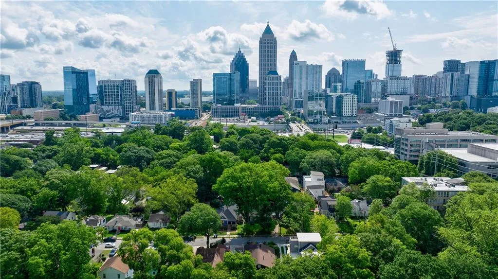 View of city skyline