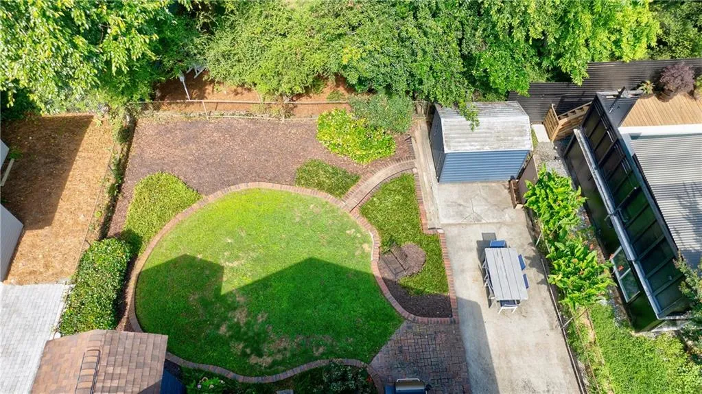 View from above of property