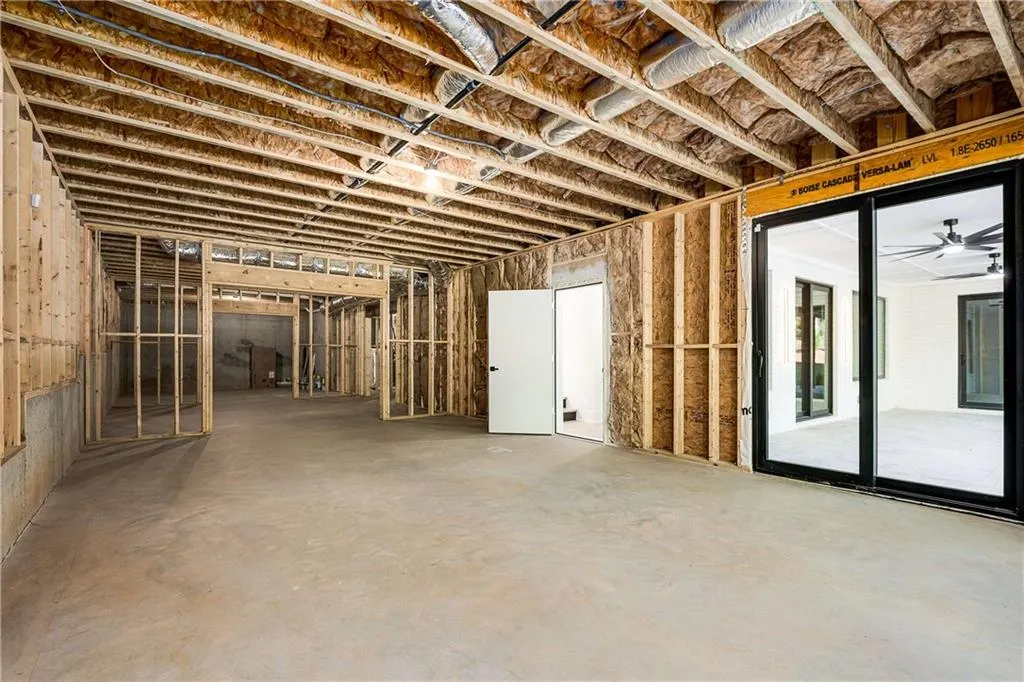 Miscellaneous room with concrete floors