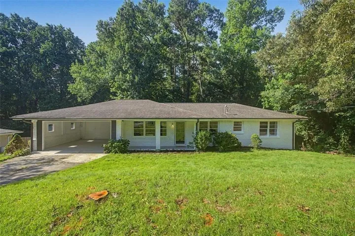Four sided brick ranch with a full unfinished basement