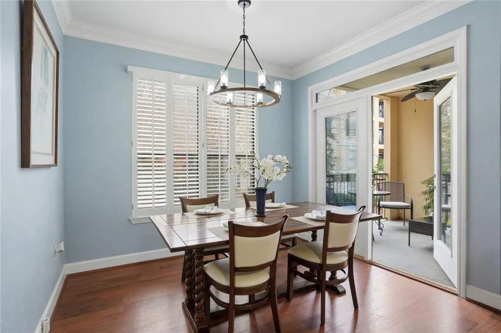 Breakfast Area Opens To Large Balcony