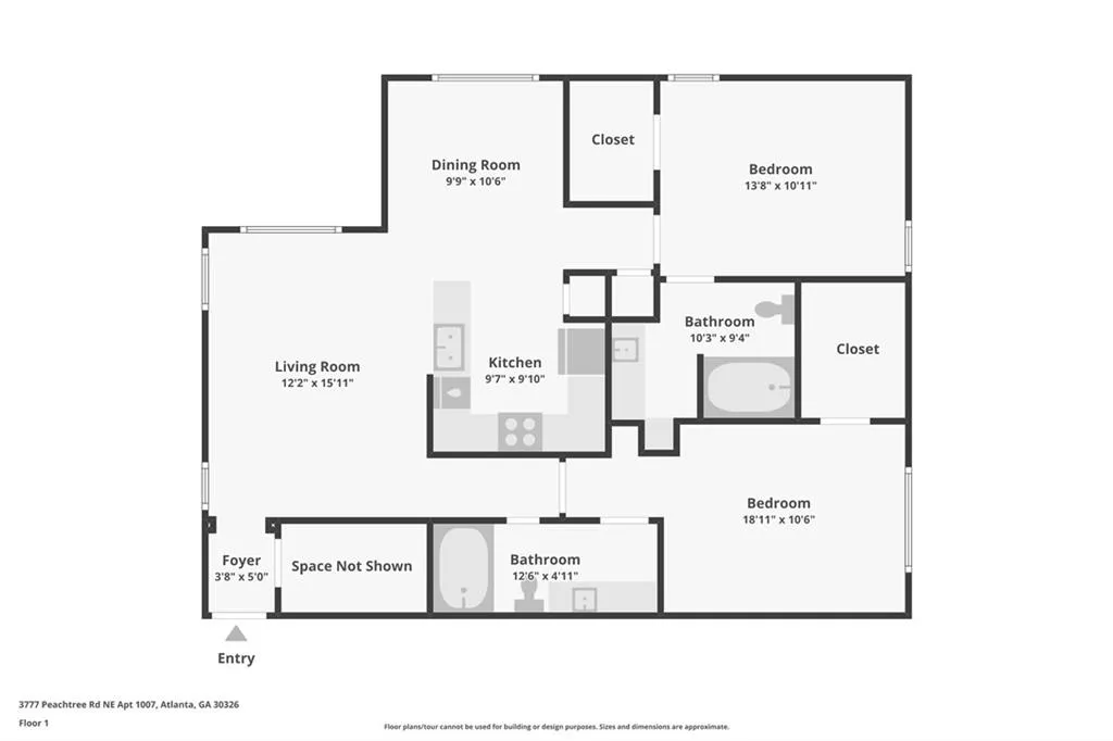 3777 Peachtree Road Ne Unit 1007, Atlanta, Georgia 30319, 2 Bedrooms Bedrooms, ,2 BathroomsBathrooms,Residential,For Sale,3777 Peachtree Road Ne Unit 1007,7625499