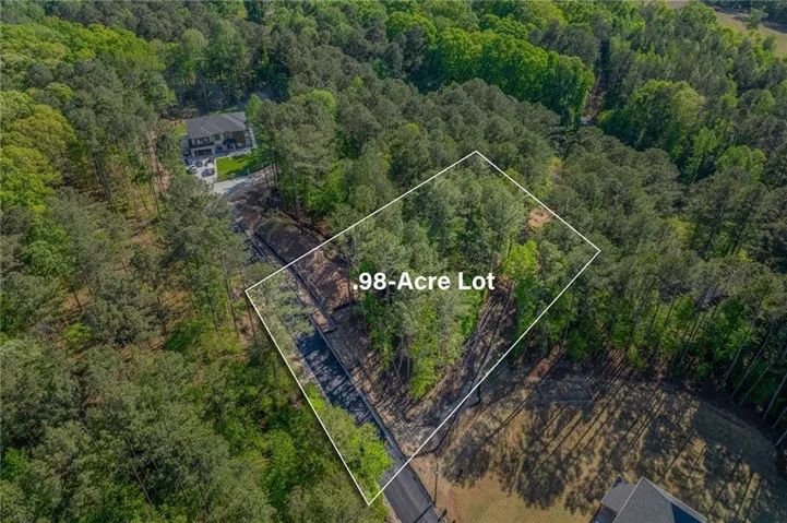 Spacious .98-acre lot offering substantial tree coverage