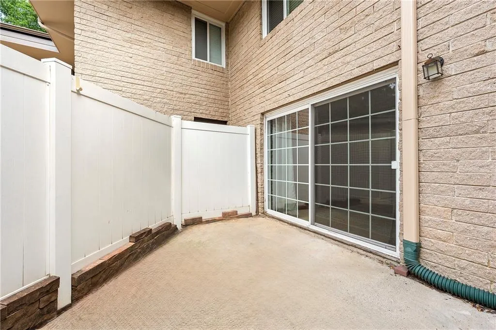 Patio with sliding doors