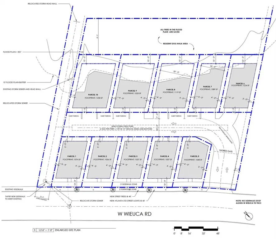 10 lots site plan