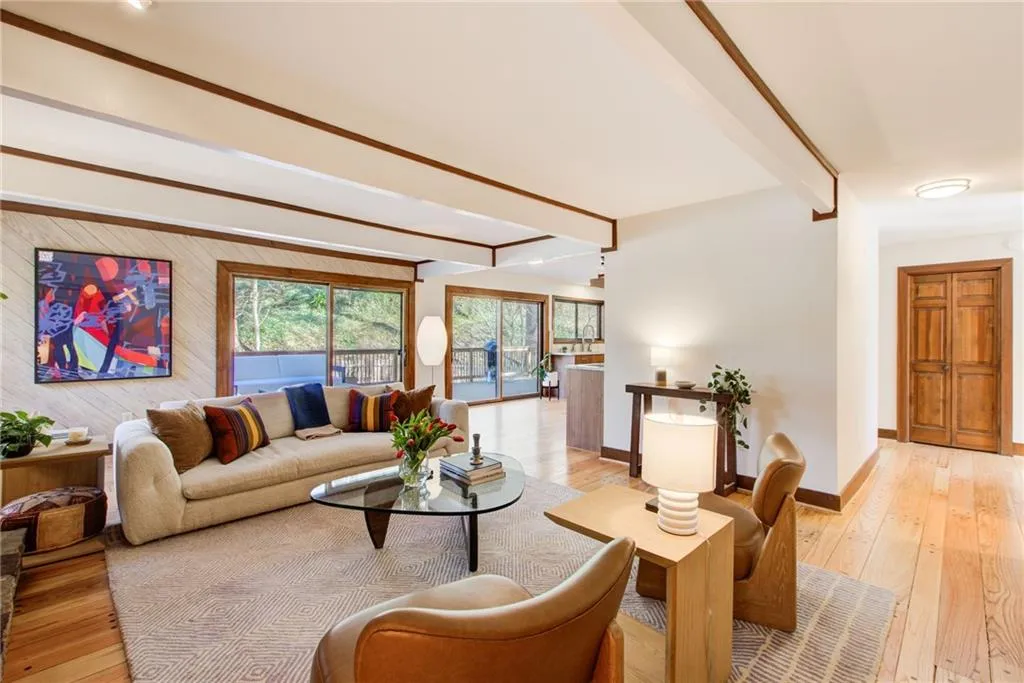 Two living spaces in this home. Family room and keeping room off the kitchen