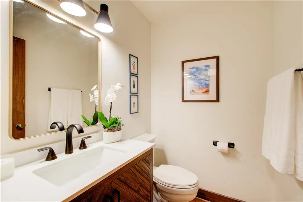 1/2 bath on the main level