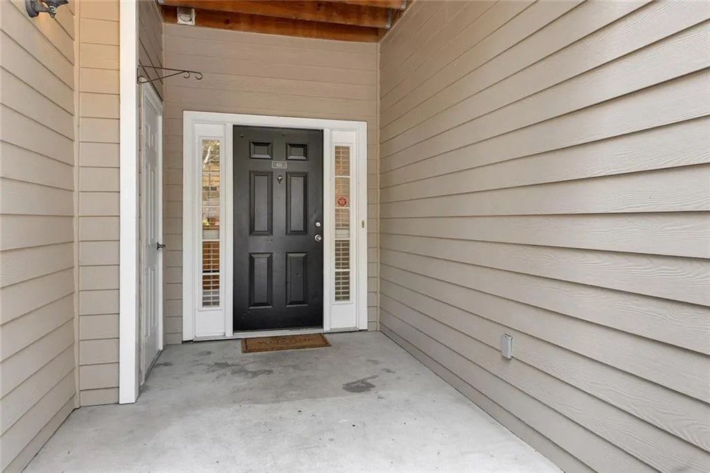 View of exterior entry
