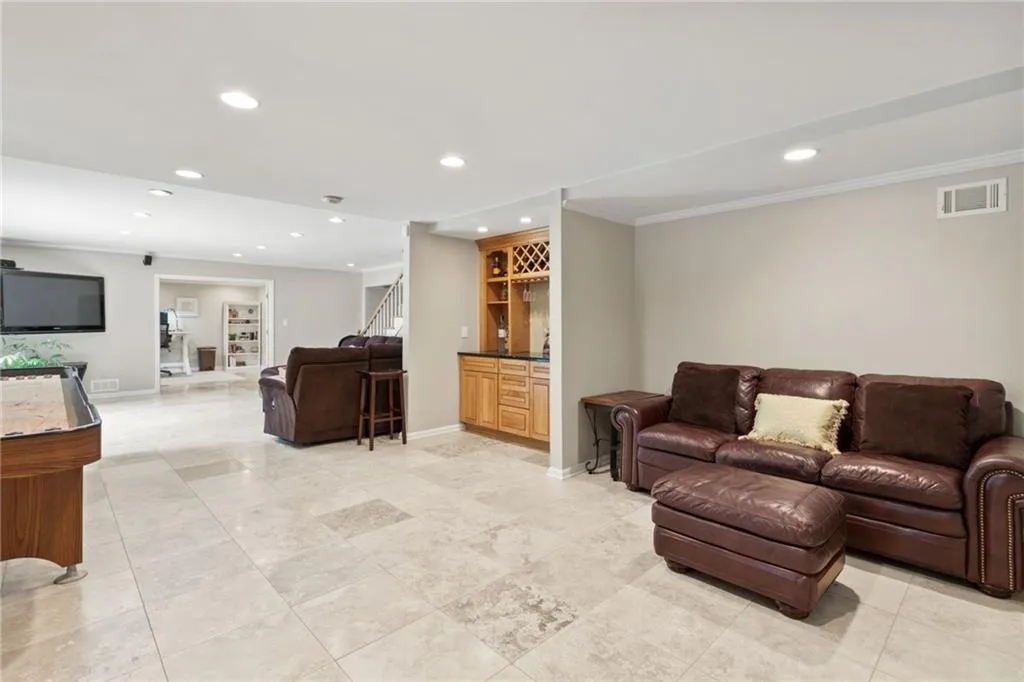 Easy-care flooring in a high-traffic area