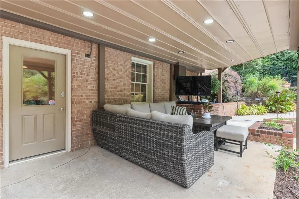 Covered patio for those hot days