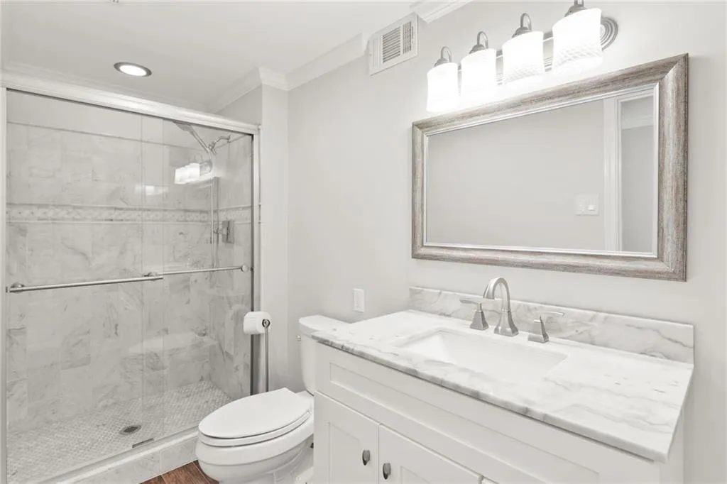 Terrace level full bathroom