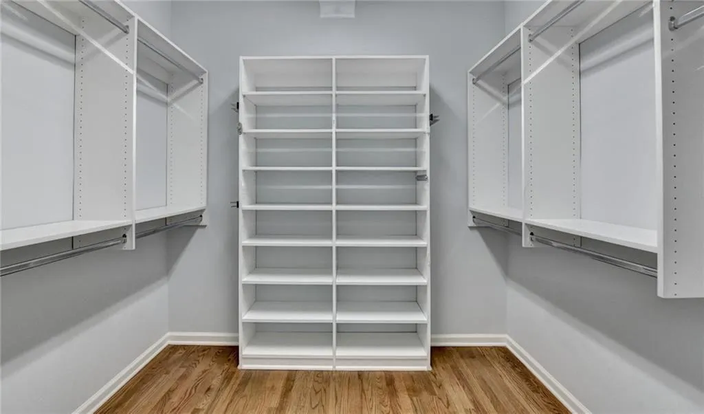 Closet - Primary closet with shelving system