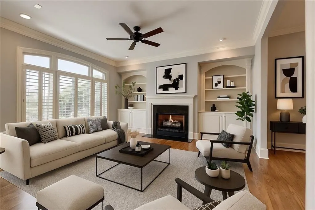 Family Room - virtually staged