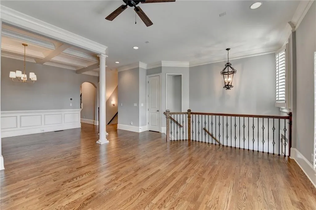 Family Room - view to Dining and Foyer