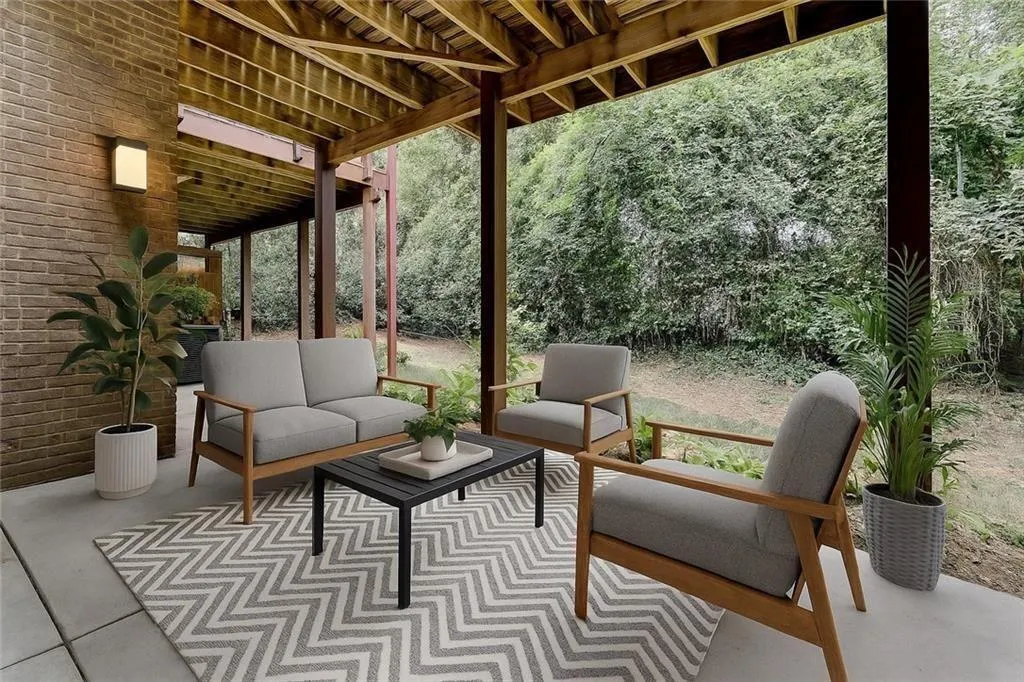 Patio - virtually staged