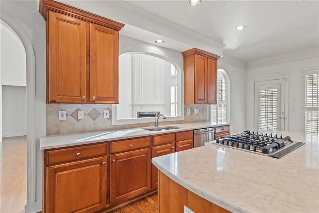 Pass through window with view to the great room!