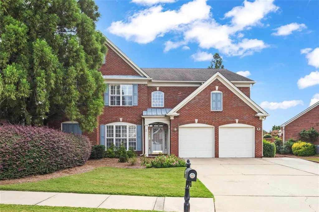 Mature landscaping on this corner lot