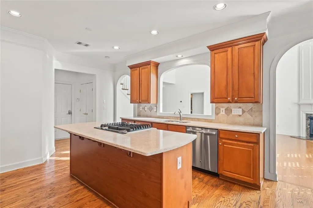 Open to the great room - this kitchen is a showplace