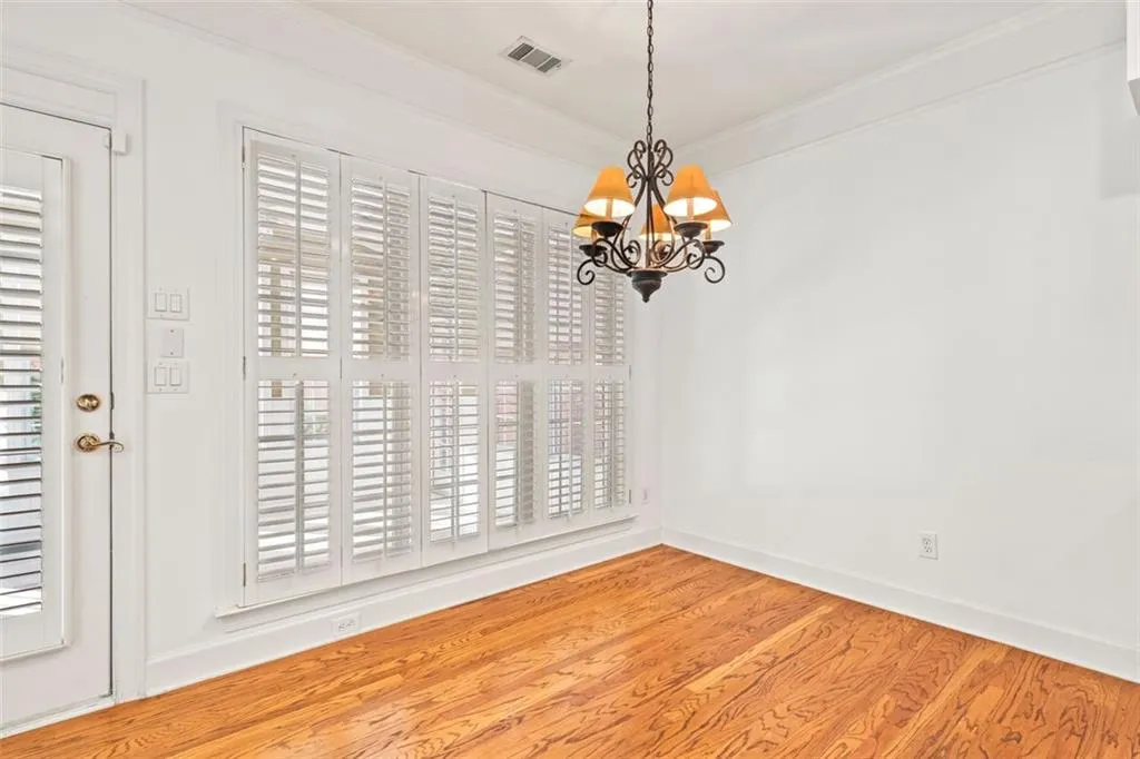 Just off the great room and kitchen! lots of windows!
