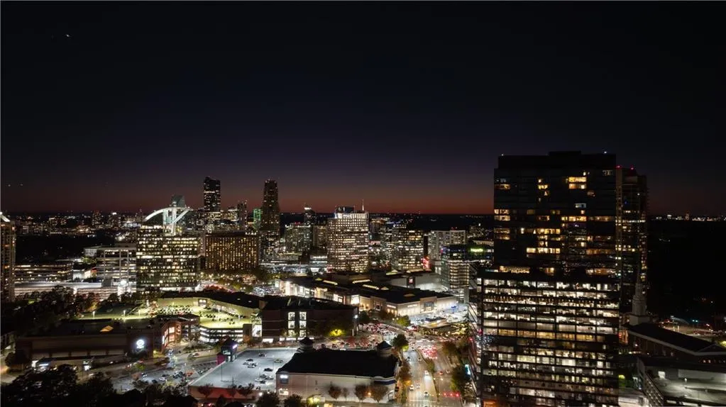 Nightscape of Ritz Carlton Residences and city