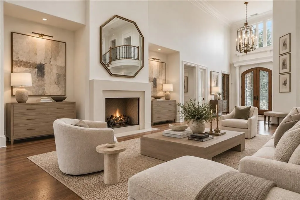Virtually staged -- Furnishings and decor are digitally rendered
