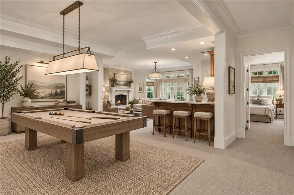 Virtually staged -- Lighting, Furnishings and decor are digitally rendered