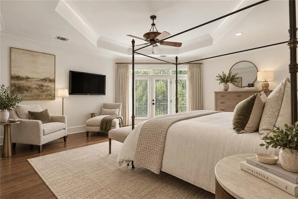Virtually staged -- Lighting, Furnishings and decor are digitally rendered