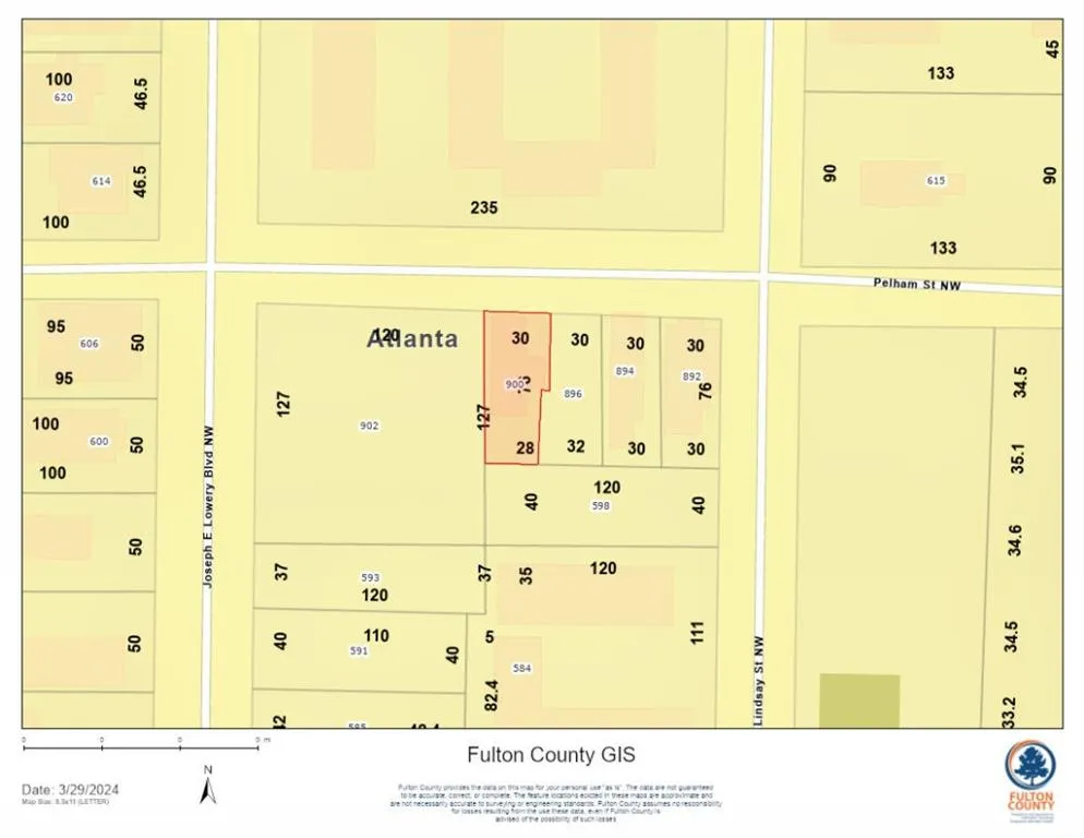 900 Pelham Street Nw, Atlanta, Georgia 30318, ,Land,For Sale,900 Pelham Street Nw,7373287