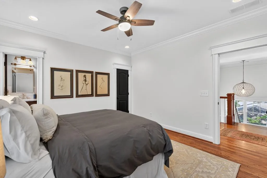 Recessed lighting and ceiling fan