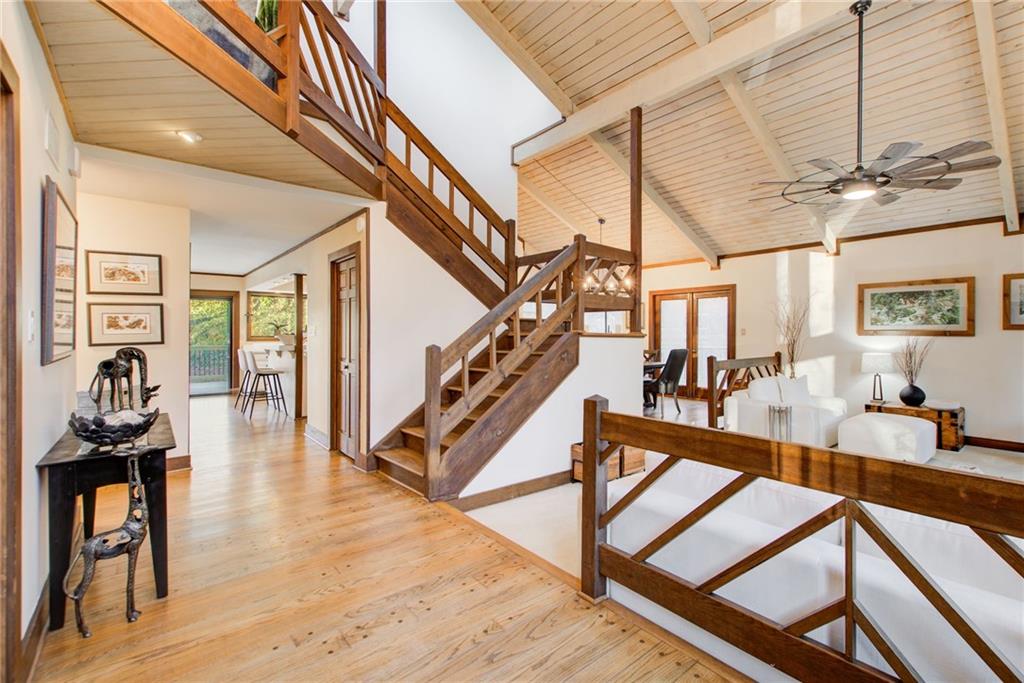 Great architectural elements to this open concept home.