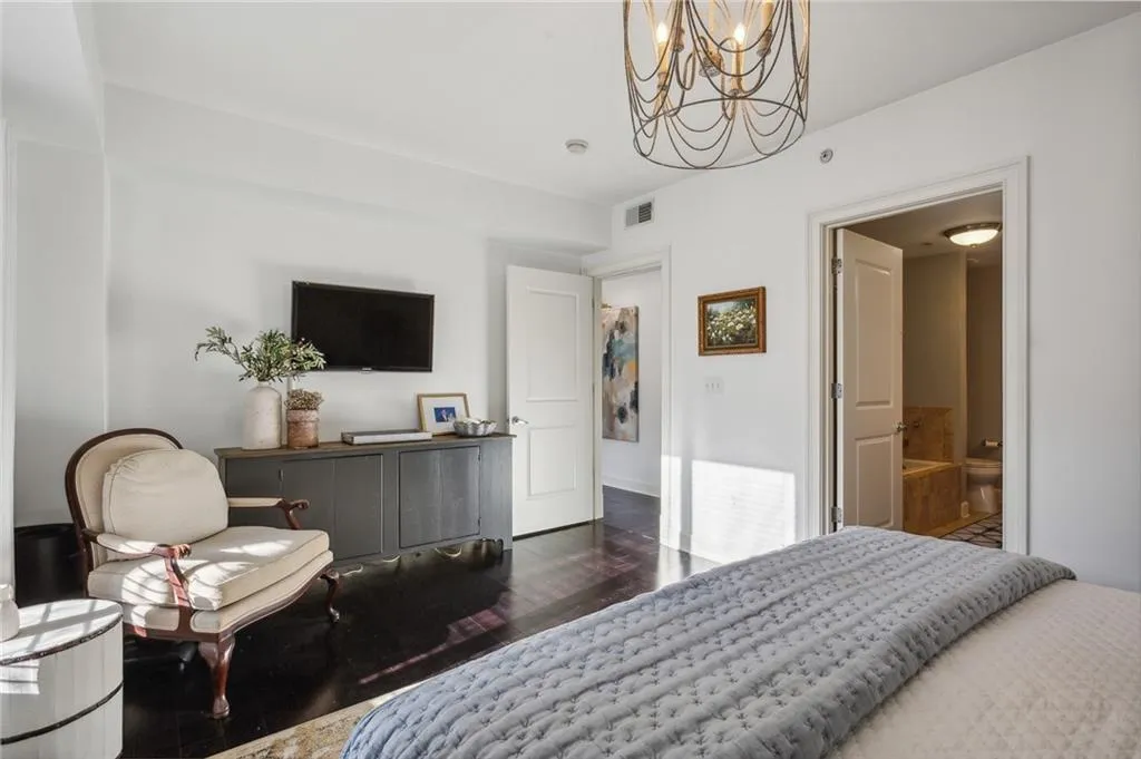 Primary bedroom with ensuite bathroom