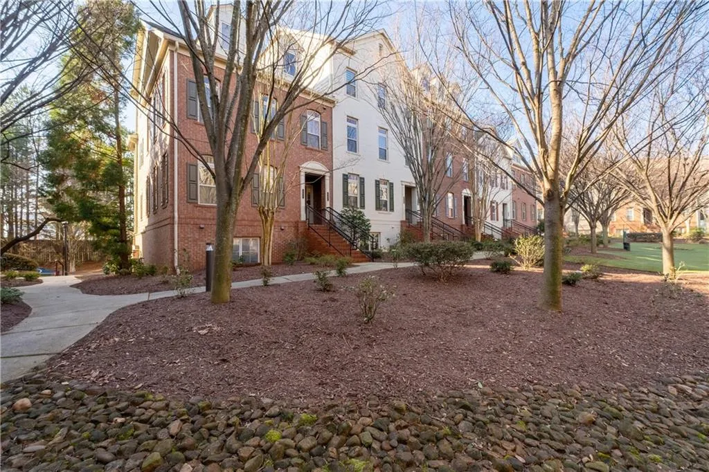 View of front of property featuring brick siding