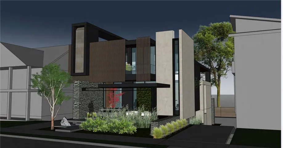 Design of actual house planned for this specific lot.