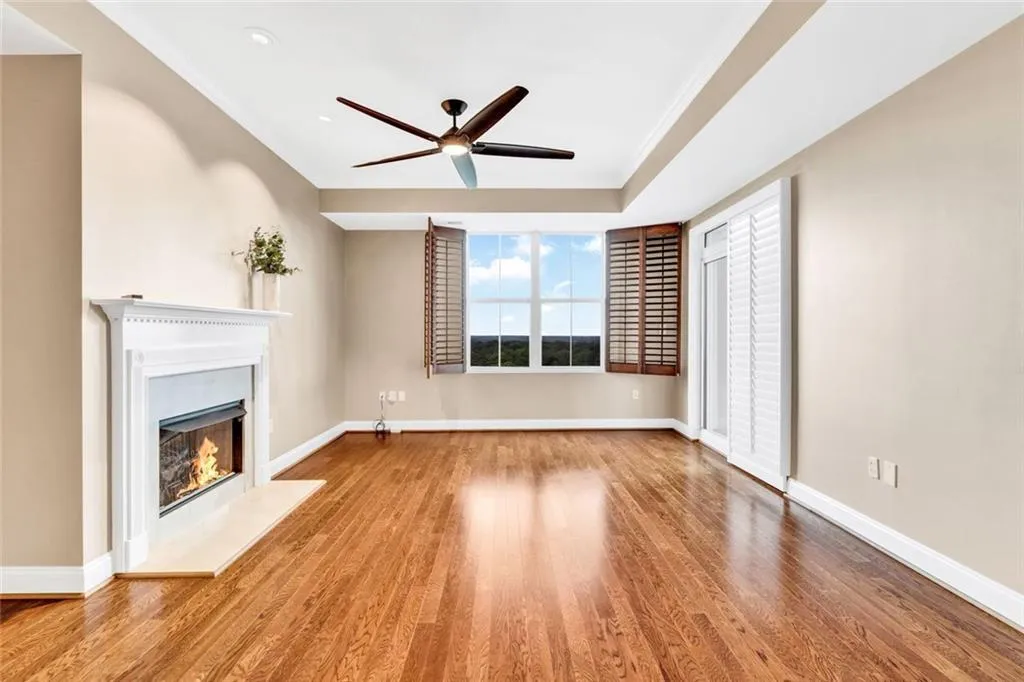 Newly painted interiors and gleaming hardwoods