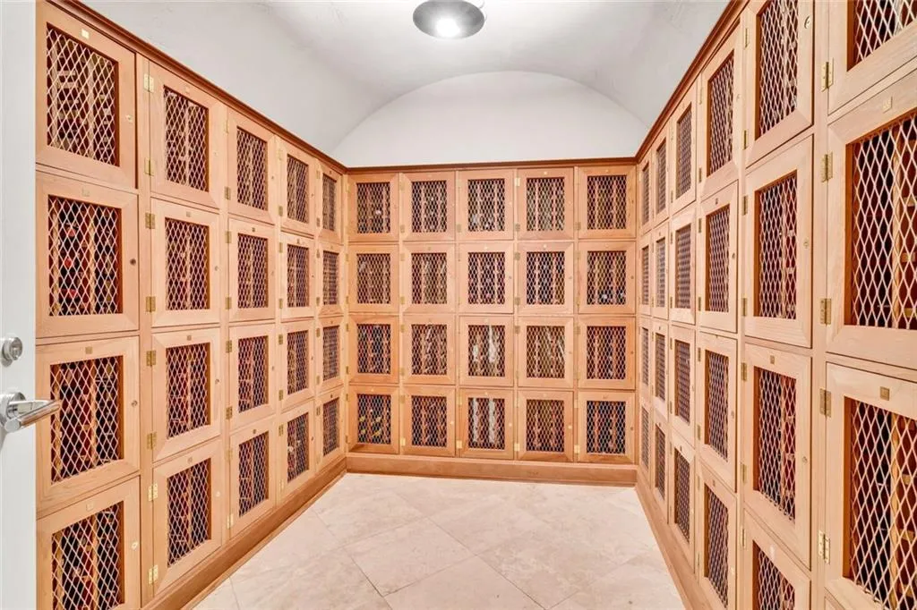 Each resident has their own private wine locker access
