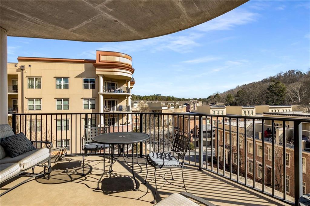 Secondary view towards the meeting house and community fountain area.  This is the quietest location within the building.