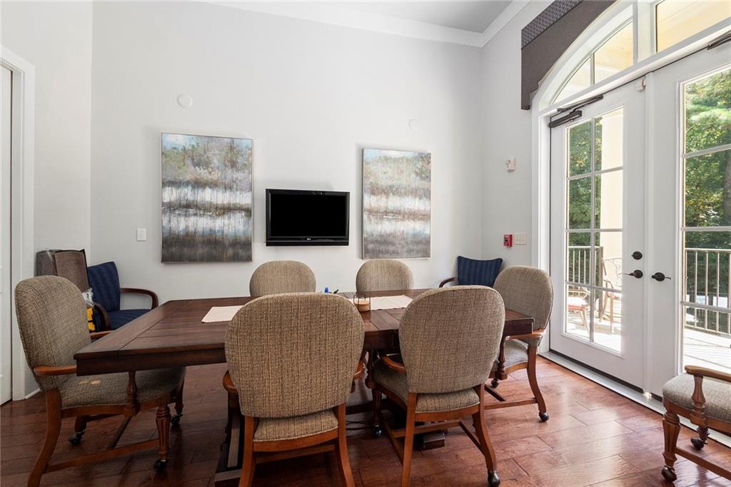 Also within the Meeting house is this conference room. What a gorgeous setting to host a business meeting!