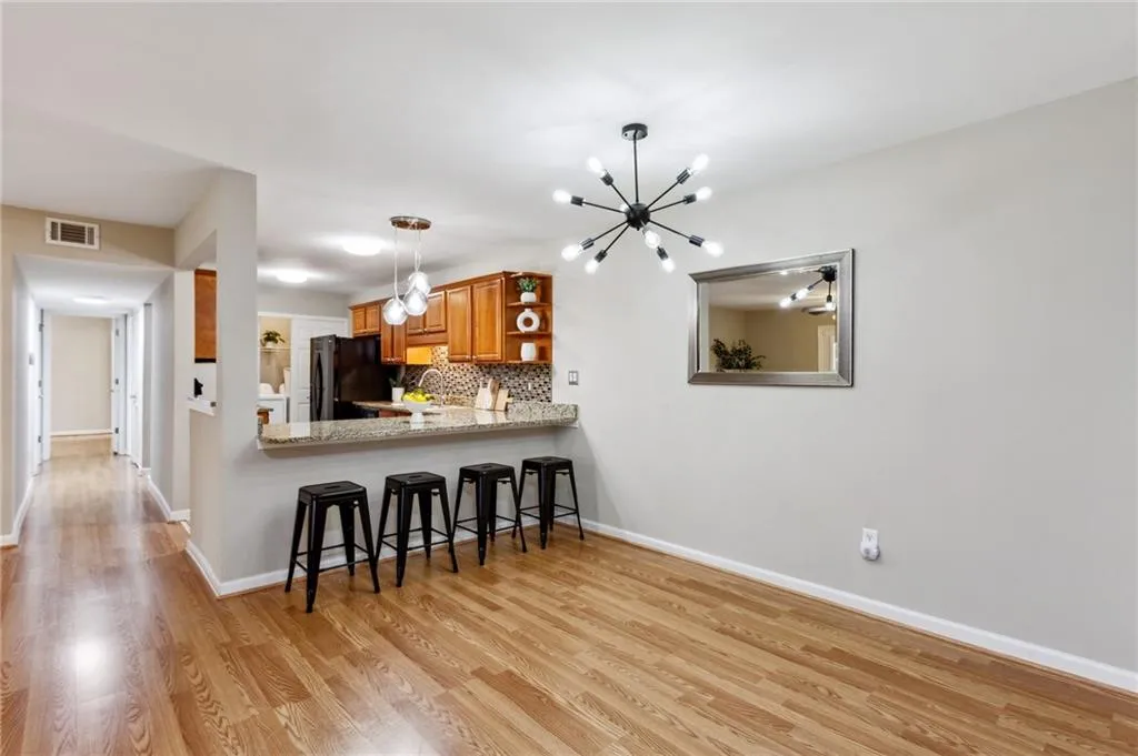 Newer light fixtures in Dining Room and over the Breakfast Bar!