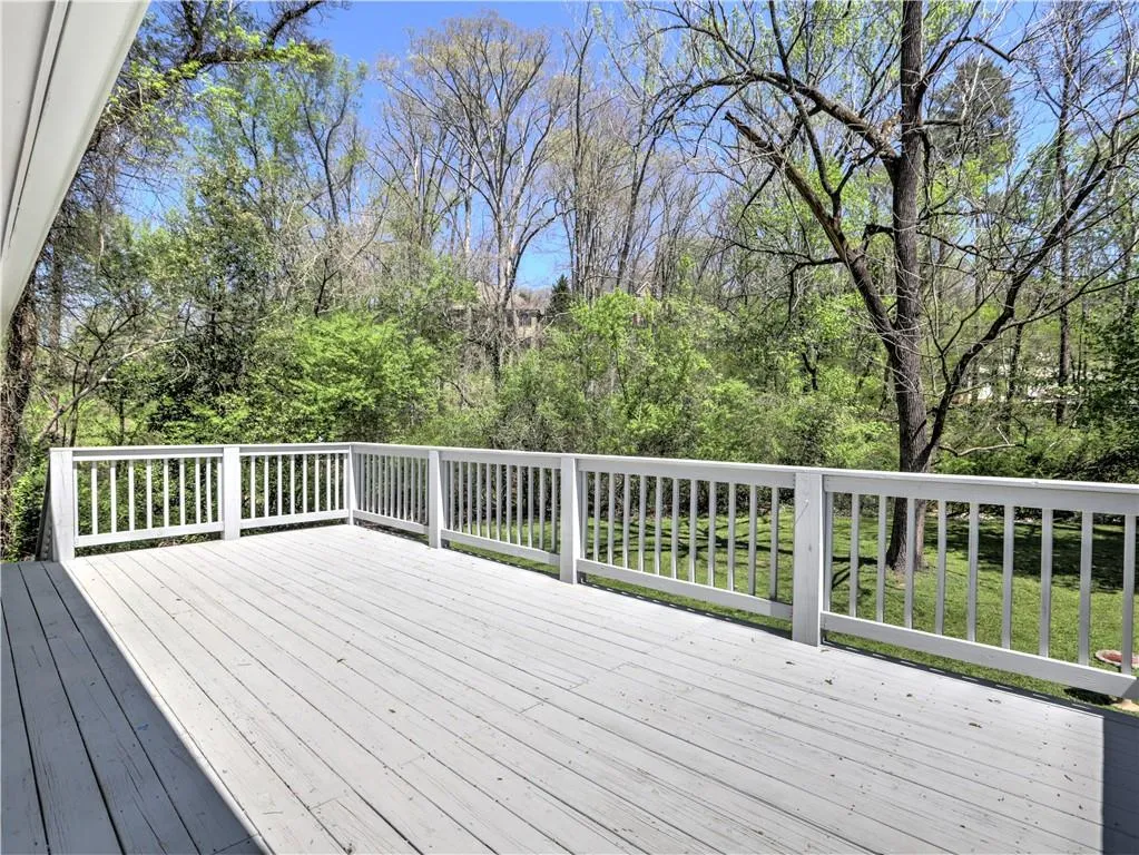 Deck with a yard