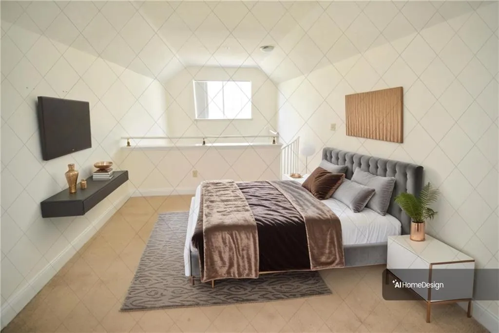 Virtually staged loft