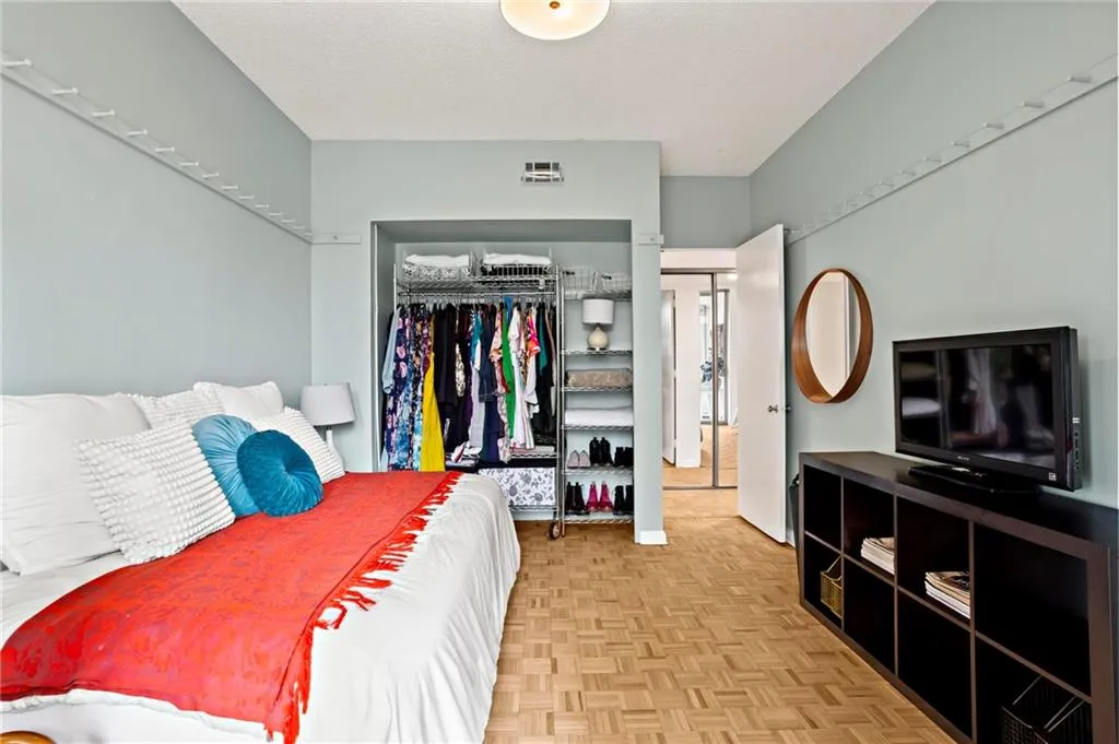 Bedroom featuring a closet