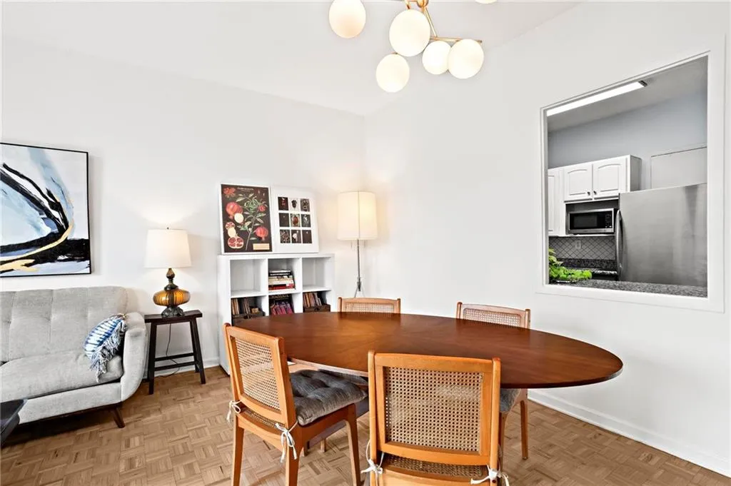 Dining area featuring baseboards