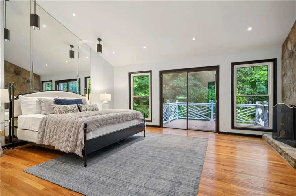 Master on main with fireplace and private patio