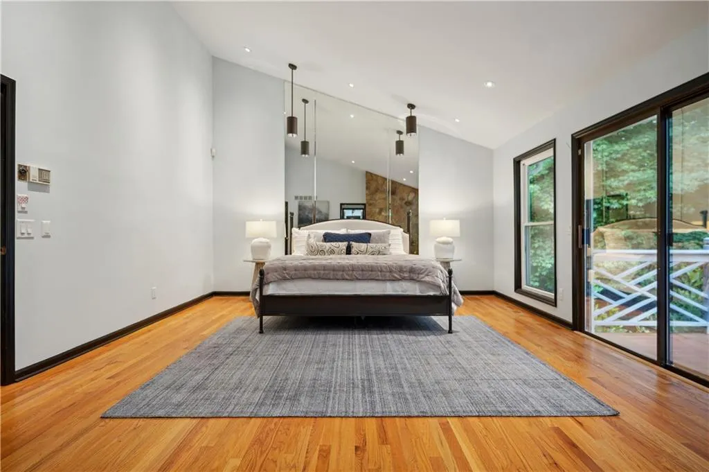 Master on main with fireplace and private patio