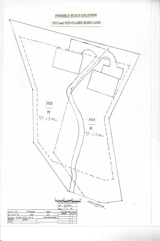 5515 Claire Rose Lane, Atlanta, Georgia 30327, ,Land,Sold,5515 Claire Rose Lane,6827366