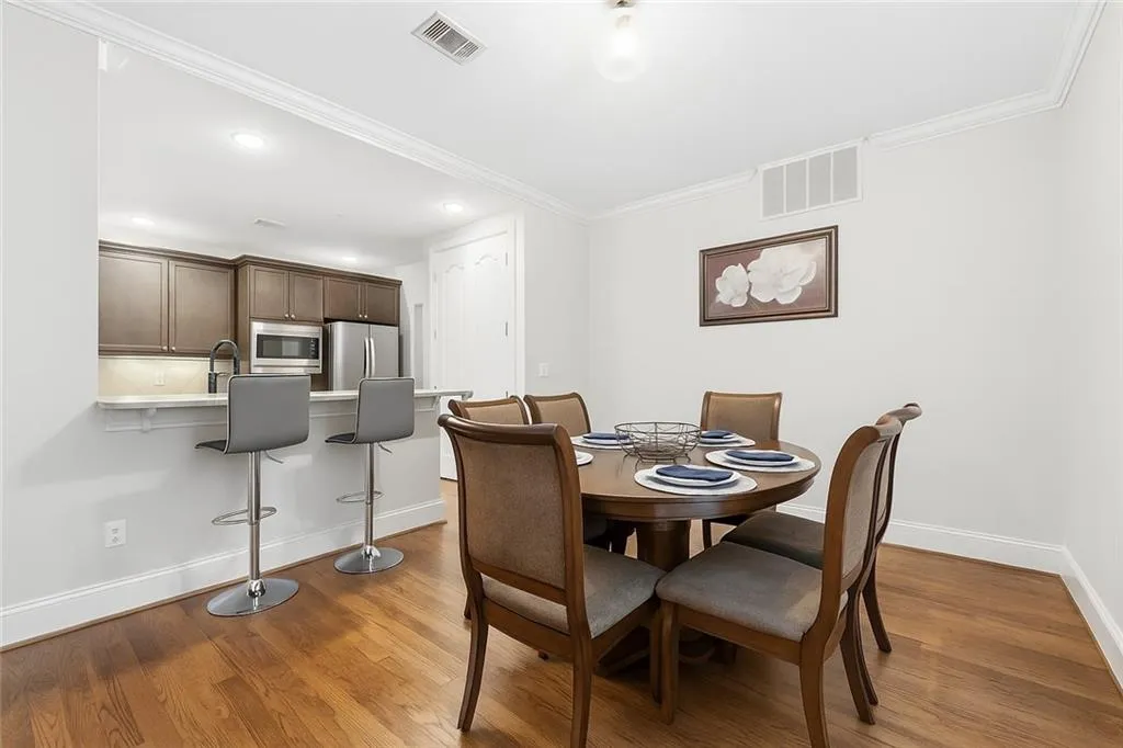 Enjoy panoramic views from every room in this open floor plan, with beautiful hardwood floors throughout most of the main level.