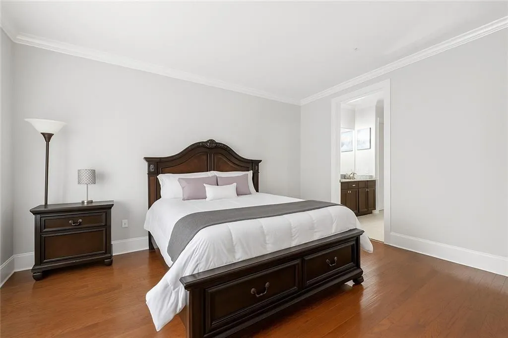 Bedroom with ensuite bath. This is the second bedroom located on the main level.