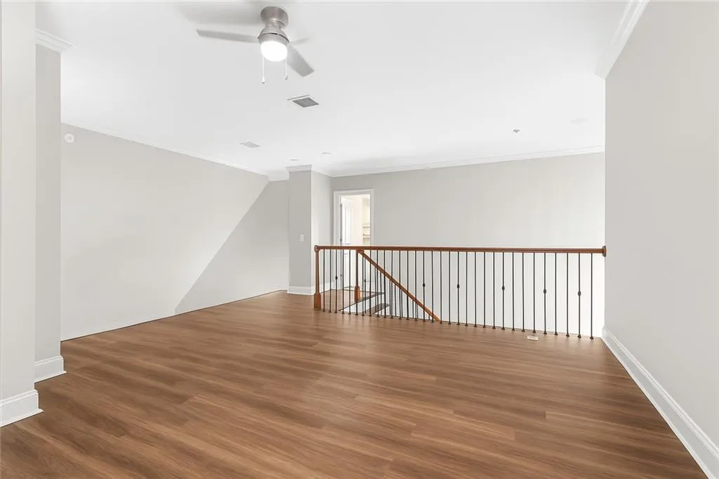 Loft space can be used a cinema room.
