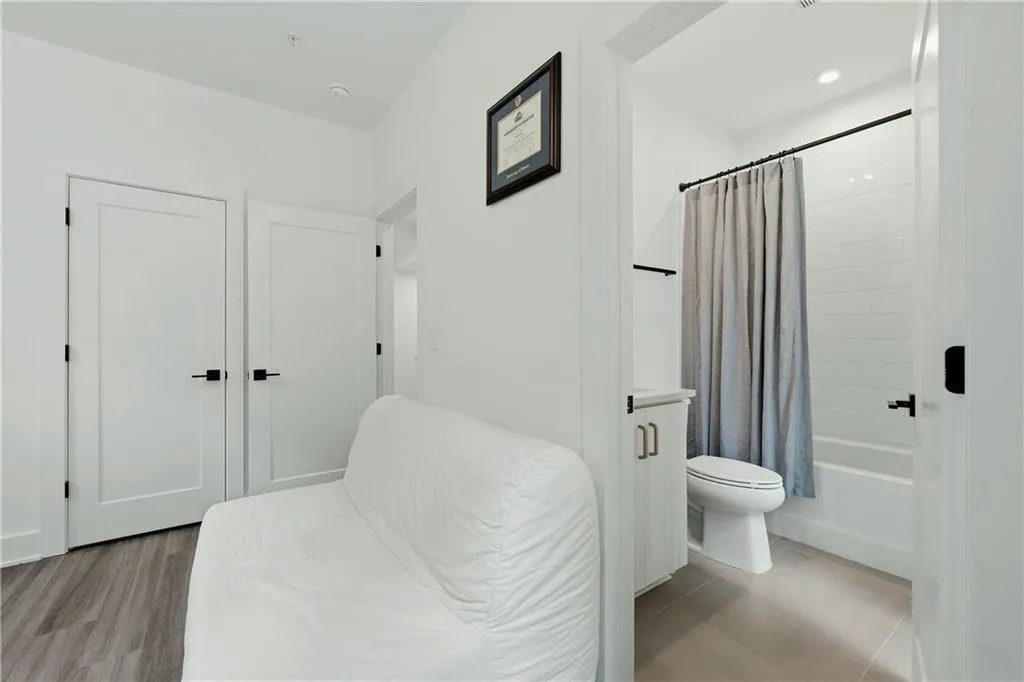 White walls with recessed lighting