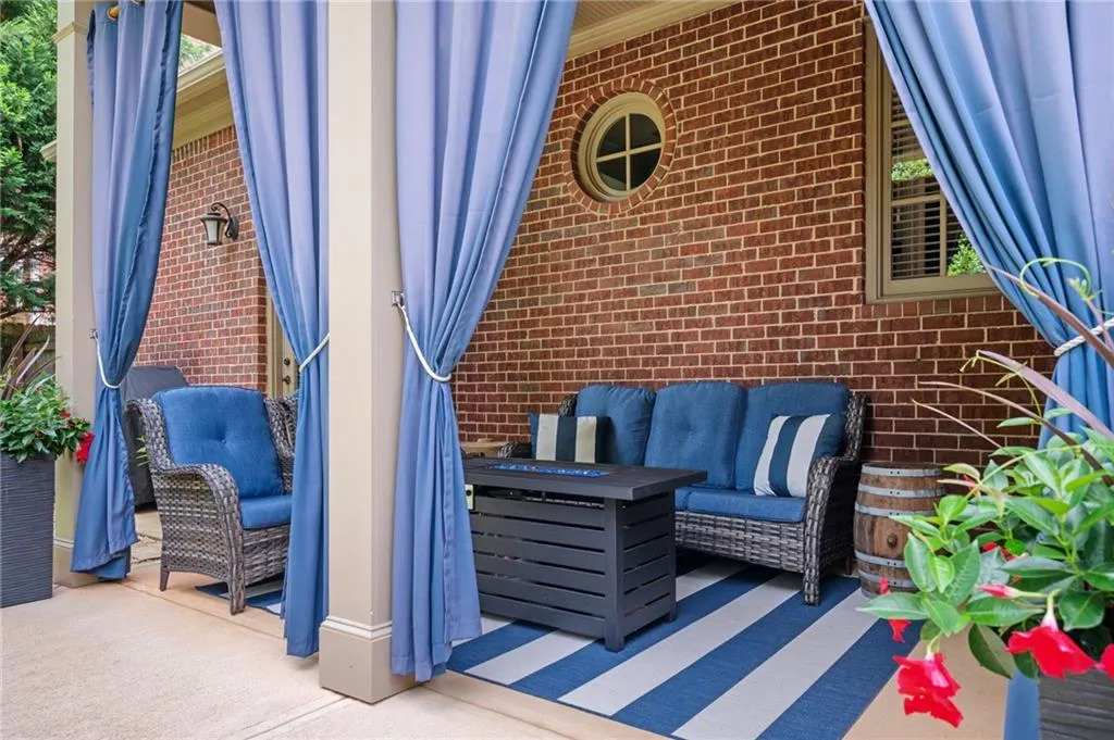 Outdoor lounge area
